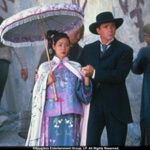 Princess Pei Pei is guided through a quarry by her English tutor Andrews