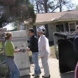 On the set of Watermarks shot in the Lower Ninth Ward of New Orleans postKatrina
