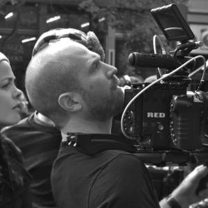 Maria Matteoli on the set of The Wine of Summer, with Andrew Rydzewski.