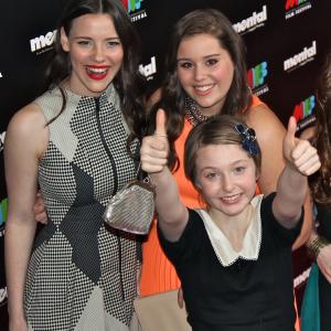 Mental Melbourne Premier  Bethany Whitmore with Lily Sullivan and Malorie ONeil 2012