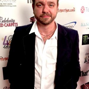 Actor Bryan McKinley on the red carpet at the premiere of Wake at the 48 Hour Film Festival in Los Angeles