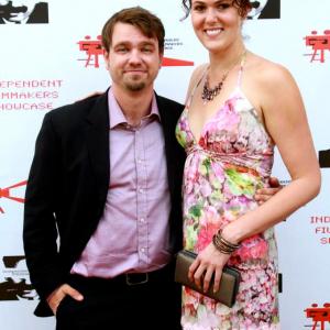 Writer-Director-Producer Rachael Meyers and Actor Bryan McKinley on the Red Carpet of the IFS Film Fest in Beverly Hills