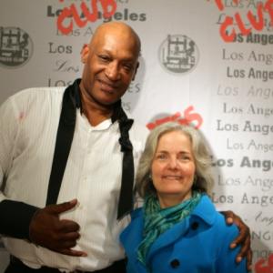 Alana Crow with Tony Todd at the Los Angeles Press Clubs Steve Allen Theatre after his brilliant performance in Ghost in the House a oneman show in progress