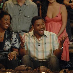 Still of Stacy Kimball, Cassandra Franklin, Earl Cole and Alex Angarita in Survivor: You've Got a Puzzled Look (2007)