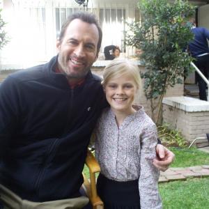 Harley and Scott Patterson on set of Meth Head