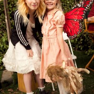 Harley and Hayley Williams the lead singer of Paramore on the set of the music video shoot Brick By Boring Brick