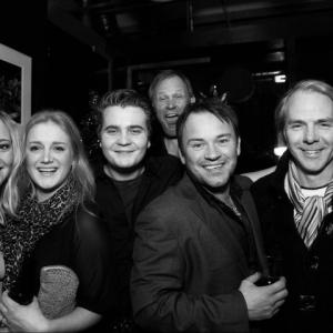 Emilie Beck, Emilie Fekene, Bjørn Alexander, Espen Horn, Mikkel Gaup and Harald Zwart at Motion Blur's 2010 Christmas Party in Oslo, Norway