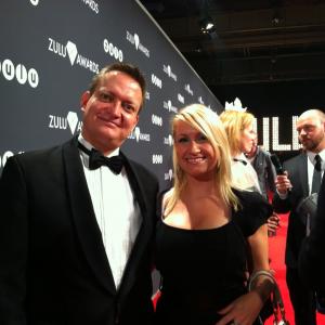 Maansson at the annual Zulu Awards 2012 with director Barbara Rothenborg