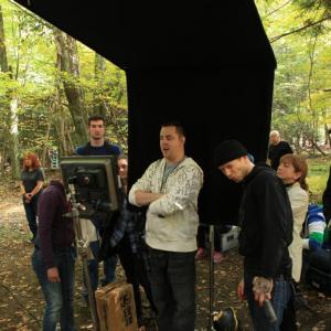Michael Weinstein on the set of his new film, 