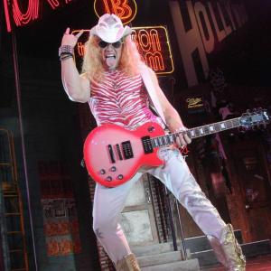 Chester See as Stacee Jaxx in Broadways smash hit musical Rock of Ages