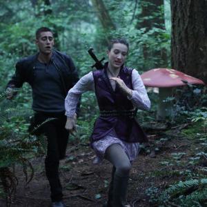 Still of Michael Socha and Sophie Lowe in Once Upon a Time in Wonderland 2013