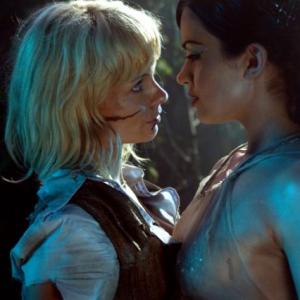 Myanna Buring and Vera Filatova in Lesbian Vampire Killers