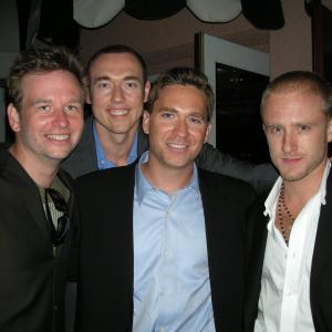 Dallas Roberts Kevin Durand Girard Swan and Ben Foster after 310 to Yuma Premiere 2007