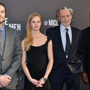 Michael Dempsey Erica Lutz Stephen Payne and Kevin Jackson at Opening Night for Of Mice and Men