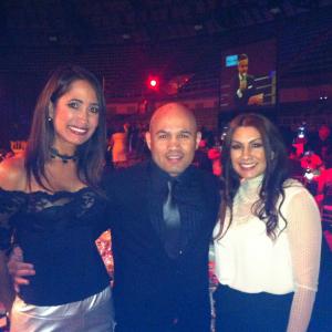With Boxing Champion Jesse James Leija and his wife as I Emceed the charity event Ringside SA 2012 at the Freeman Coliseum