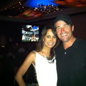 with Kyle Chandler at the Friday Night Lights Season Premiere 2011
