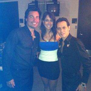 with Latin Music sensations Chayanne and Marc Anthony 2012