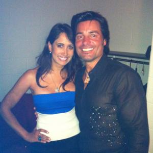 Rita Verreos with Latin Pop Music Sensation Chayanne