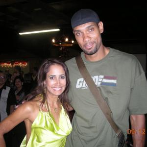 With Spurs Basketball Team Champions Tim Duncan at Eva Longorias Evas Heroes Casino Night 2009