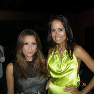 with Eva Longoria at Evas Heroes Charity Event 2009