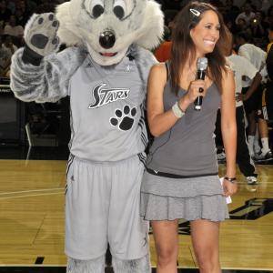 In Arena Host for Spurs Org Silver Stars female basketball team 2011 Season