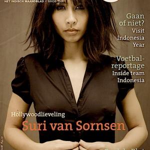Suri van Sornsen on the cover of Moesson Magazine