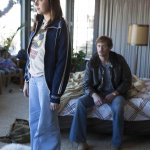 Still of Alexander Skarsgrd and Bel Powley in The Diary of a Teenage Girl 2015