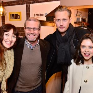 Alexander Skarsgård, Marielle Heller, Bel Powley and Keith Simanton at event of IMDb & AIV Studio at Sundance (2015)