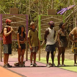 Still of Stacy Kimball Cassandra Franklin YauMan Chan Earl Cole Andria Herd and Kenward Bernis in Survivor I Wanna See if I Can Make a Deal 2007
