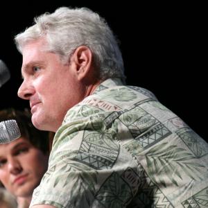 Voice actor Tom Kane during a table read of an episode of The Clone Wars