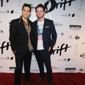 Ben Mortely and Aaron Glenane at the Drift Premiere
