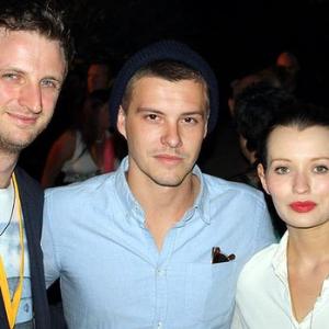 Aaron Glenane Xavier Samuel and Emily Browning at the Drift Premiere