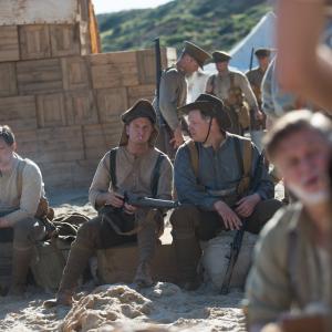 Dylan Young. Aaron Glenane and Luke Ford in Deadline Gallipoli