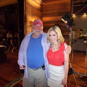 On the set of Drop Dead Diva with Director Rick Rosenthal