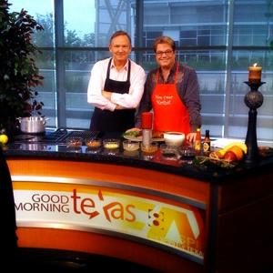 Donnie and Gary Coghill on Good Morning Texas making healthy turkey chili