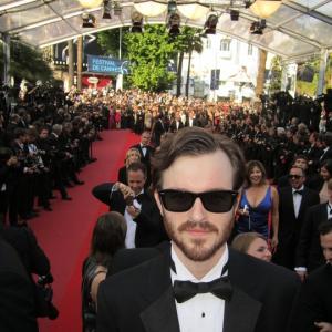 Entering the closing ceremonies of the Cannes Festival in 2010