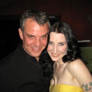 Megan Franich with Danny Huston