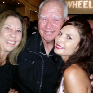 Patty, Marvin Rush & Lesia having a great time at Hell On Wheels 2014 Wrap party