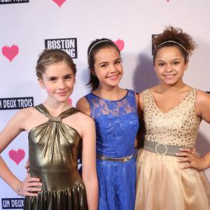 Taylor Ann Thompson with Bailee Madison and Rachel Crow  Un Deux Trois  Boston Charity Event  May 15 2013