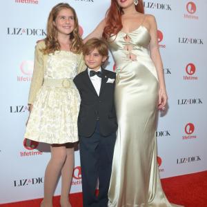 Lindsay Lohan Taylor Ann Thompson and Trevor Thompson at event of Liz amp Dick 2012