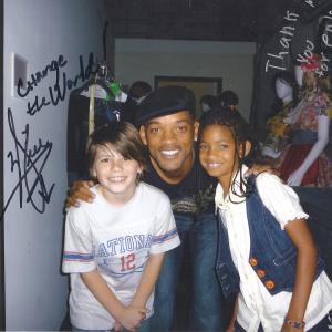 Donovan Dustin on the set of True Jackson VP with Will Smith and his Daughter Willow Smith!