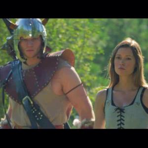 Brett Gipson and Summer Glau in Knights of Badassdom