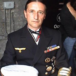 Georg NIkoloff as admiral E Riedler in NAZI MEGASTRUCTURES 2014 Darlow Smithson Productions for PBS US Director Gareth Johnson