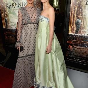 Keira Knightley and Alicia Vikander at event of Anna Karenina 2012