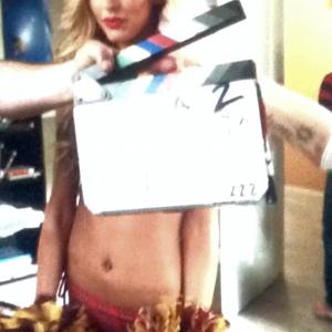 Lilly Roberson on the set of Suburgatory
