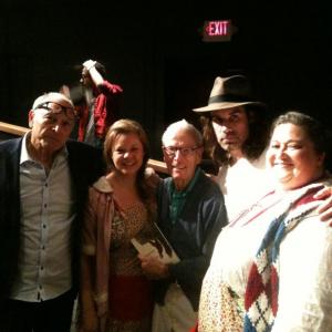 Howie Deutch, Melissa Hayden, Gene Reynolds, Michael Petted, Ellie Schwartz after performance of The Cripple of Inishman