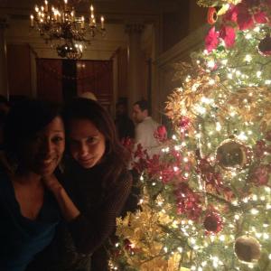 Holiday gathering with my dear friend Maja Wampuszyc costar in The Immigrant with Marion Cotillard and Joaquin Phoenix