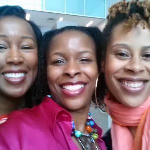 With more amazing diva warriors, Dominique Morisseau and Althea Alexis Vyfhuis at The For Colored Girls Initiative (FCG) in Harlem, USA honoring Ntozake Shange 8/2014