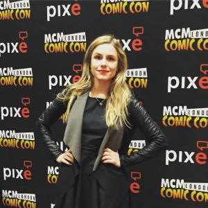 Alix Wilton Regan attends as a guest of Comic Con in London June 2015 to host panels conduct signings interviews and photo ops