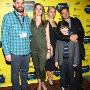 Josh Lucas John Magary Mickey Sumner Lucy Owen and Cory Nichols at event of The Mend 2014